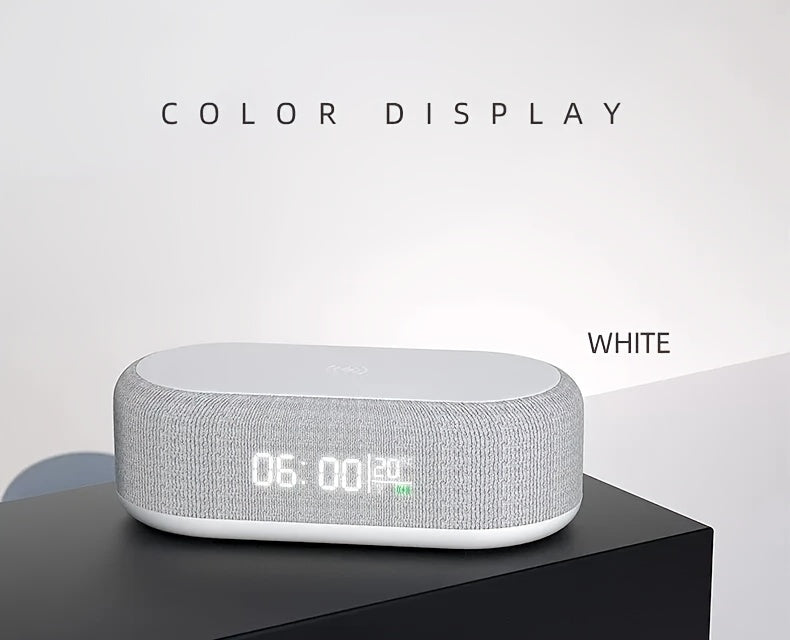 WakeUp Hub Pro – ساعة منبّه رقمية مع شاحن لاسلكي ودرجة حرارة | 15W