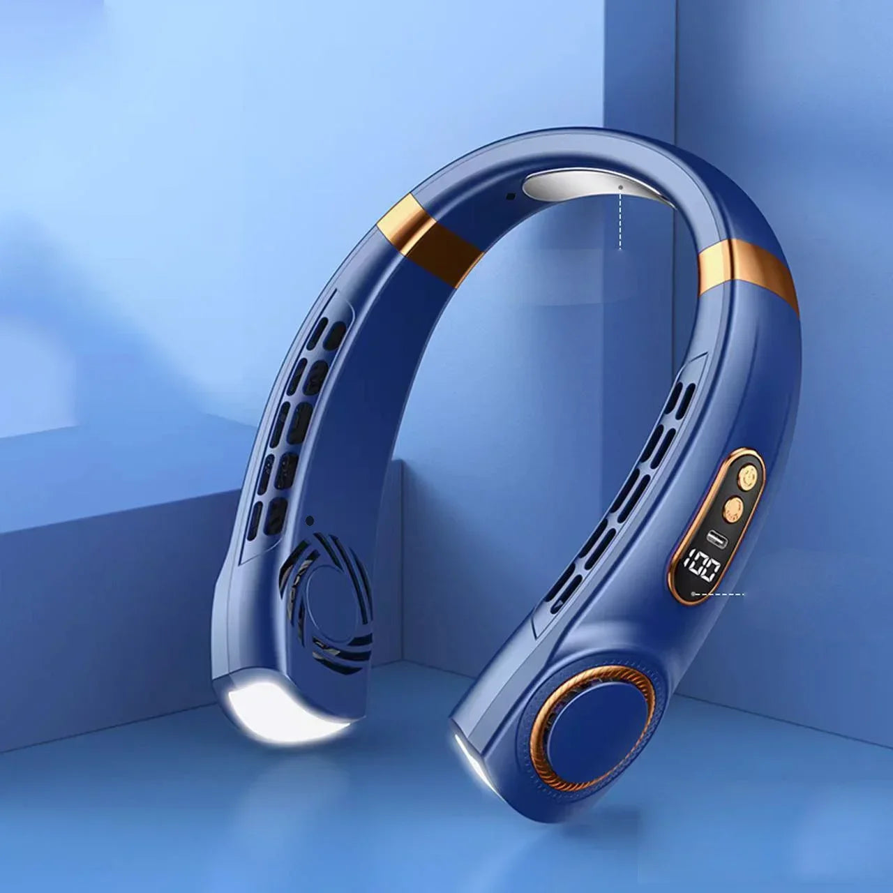 مروحة Neck Breeze Pro رقبة تبريد فوري واضاءة ليلية